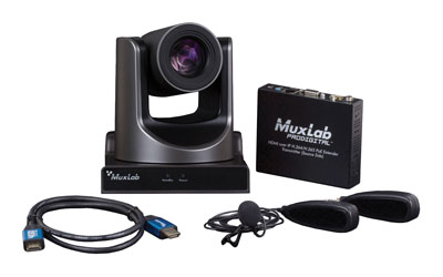MUXLAB 500786-POE LIVE STREAMING KIT Single camera, 4K/30, 1x camera input, with 1x PoE camera
