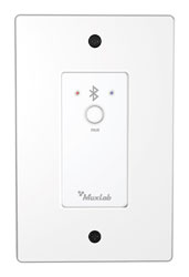 MUXLAB 500554-WH AUDIO CONVERTER Bluetooth to Dante, wallplate, white