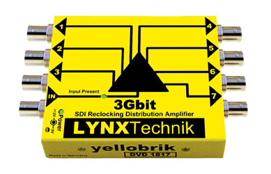 LYNX YELLOBRIK DVD 1817 DISTRIBUTION AMPLIFIER Video, 1>7, 3G/HD/SD-SDI