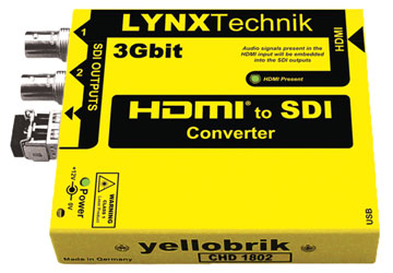 LYNX YELLOBRIK CHD 1802 VIDEO CONVERTER HDMI to 3G/HD/SD-SDI