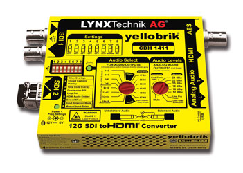 LYNX YELLOBRIK CDH 1411 VIDEO CONVERTER 12G SDI to HDMI