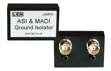 LEN LAMF01 ISOLATOR Galvanischer Erdungspfad-Isolator, 2x BNC, AES MADI ASI