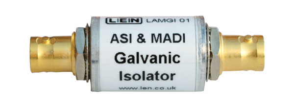 LEN LAMGI01 ISOLATOR Galvanischer Erdungspfad-Isolator, 2x BNC, Inline-Gehäuse, AES MADI ASI