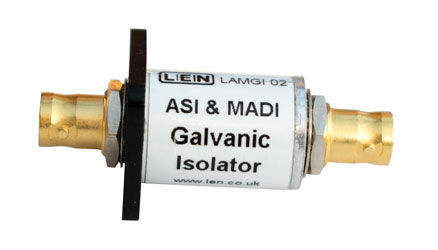 LEN LAMGI02 ISOLATOR Galvanischer Erdungspfad-Isolator, 2x BNC, anflanschen, AES MADI ASI
