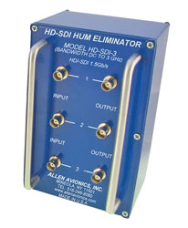 ALLEN AVIONICS HD-SDI-3 VIDEO GROUND LOOP HUM ELIMINATOR SD / HD 1.5G 3 channel