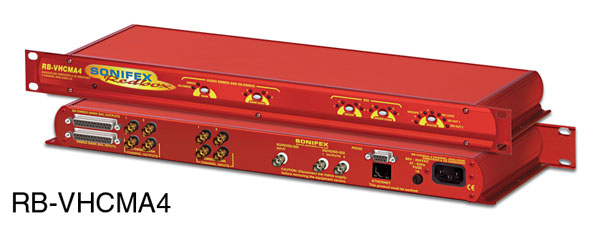 SONIFEX RB-VHCMA4 AUDIO EMBEDDER AND DE-EMBEDDER 3G, HD/SD-SDI, 4x analogue in, out