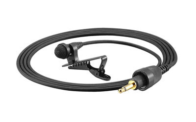 TOA YP-M5310 MICROPHONE Lavalier, omni-directional, black, 3.5mm jack mini plug connector
