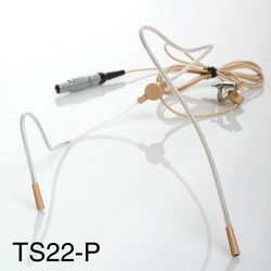TRANTEC HM-22 (X22-P-R) MICROPHONE Headworn, vocals, omnidirectional, mini XLR4, beige
