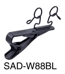 SONY SAD-W88BL MICROPHONE CLIP For 2x ECM-88 series, crocodile style, horizontal, black