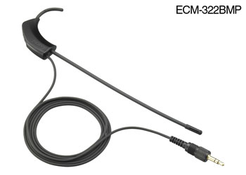 SONY ECM-322BMP MICROPHONE Over-ear, omni-directional, for UWP series radiomic, screw jack, black