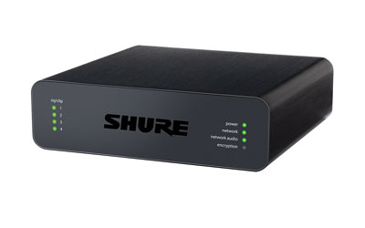 SHURE ANI4IN AUDIO NETWORK INTERFACE 4x mic/line in, Dante out, XLR input