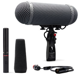 RYCOTE HC-15 COMPLETE KIT With HC-15 microphone, Modular Windshield and accessories