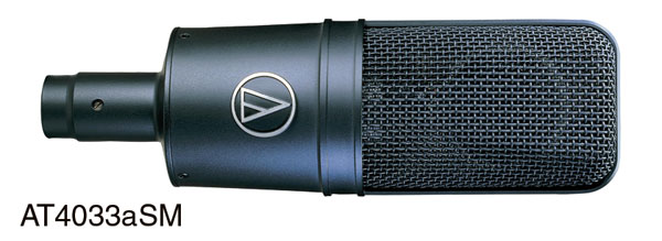 AUDIO-TECHNICA AT4033A MICROPHONE Studio, cardioid condenser, phantom only, LF filter
