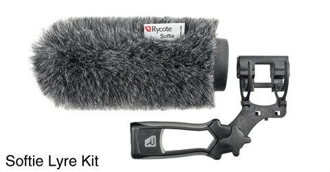 RYCOTE 033323 CLASSIC-SOFTIE KIT (24/25) Front, lyre mount, pistol grip, cable, 10cm internal length
