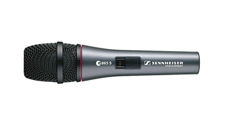 SENNHEISER e865S MICROPHONE Condenser, super-cardioid, live vocal, with switch