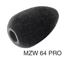 SENNHEISER MZW 64 PRO WINDSHIELD For K 6 / K6-P with ME 62/ME 64 microphone, veloured foam