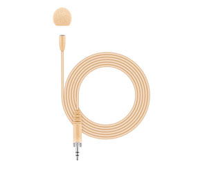 SENNHEISER MKE ESSENTIAL OMNI MICROPHONE Lapel, electret, omni, 3.5mm jack, for EW G4 Tx, beige