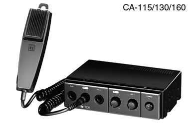 TOA CA-115 MOBILE MIXER AMPLIFIER 15W/4, 15W/8, 12V DC, with microphone