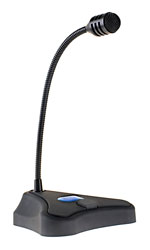 CLOUD PM1 PAGING MICROPHONE Dynamic, desktop gooseneck base, single zone, push-to-talk