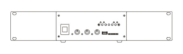 CLOUD RE-L MOUNTING KIT 19 inch rack, for 1x MA 60 series mixer amplifier