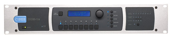 CLOUD DCM1e DIGITAL MIXER 8x zones out, 8x stereo line, 4x remote mic, 1x paging mic in, Ethernet