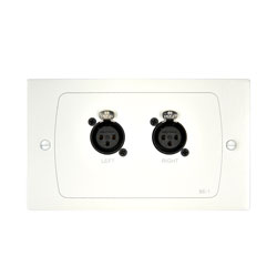 CLOUD BE-1W INPUT PLATE 2x XLR3F line in, balanced, white