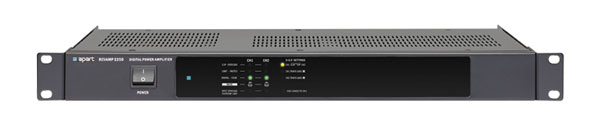 APART REVAMP2250 POWER AMPLIFIER 2x 250W/4, balanced, unbal in, link out, DSP 6x presets, 1U