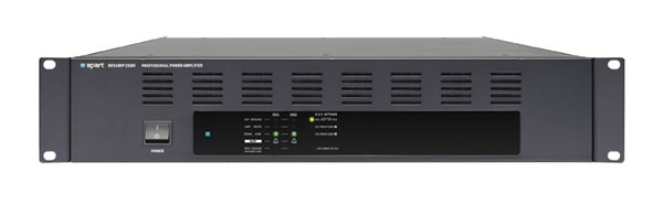 APART REVAMP2600 POWER AMPLIFIER 2x 600W/4, balanced, unbal in, link out, DSP 10x presets, 2U