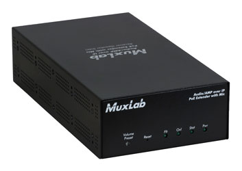MUXLAB 500755-AMP-RX AUDIO AMPLIFIER RECEIVER Over IP, 2-channel, 50W
