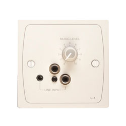 CLOUD L-1W INPUT PLATE 2x RCA line in, 1x 3.5mm jack, unbalanced, gain control, white