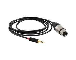AUDIOPRESSBOX RC 3.5-1 CABLE Female 3-pin XLR to 3.5 mm 3-pole jack with matching, 1.5 metres