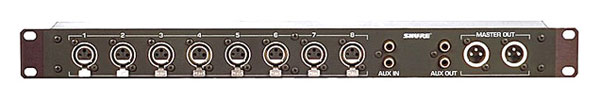 SHURE RKC800E PATCH PANEL XLR adaptor, for SCM810, 1U