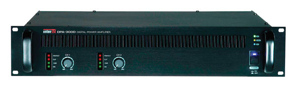 INTER-M DPA300D POWER AMPLIFIER 2x 300W, AC or DC powered, terminal outputs, 2U