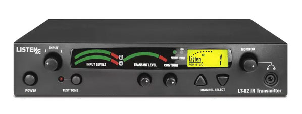 LISTEN TECHNOLOGIES LT-82 IR TRANSMITTER Single channel, four frequencies