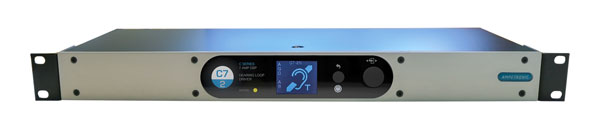 AMPETRONIC C7-2N HEARING LOOP DRIVER Dual channel, 7A, 2x 20V, networkable