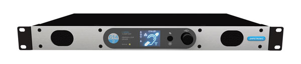 AMPETRONIC C14-2D HEARING LOOP DRIVER Dual channel, 14A, 2x 48.1V, Dante