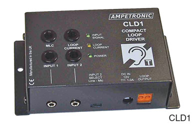 AMPETRONIC CLD1-CD LOOP DRIVER Compact, DC power, with desk microphone, with loop