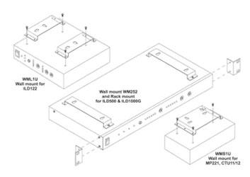 AMPETRONIC WMF1U WALL MOUNTING BRACKET For ILD1000G, ILD500