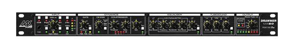 DRAWMER MX60-PRO FRONT END ONE VOICE PROCESSOR Single channel preamplifier, 1U rackmount