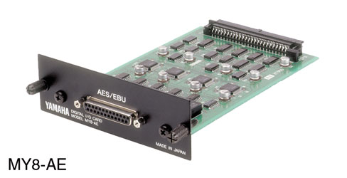 YAMAHA MY8-AE INTERFACE CARD Digital, 8-in/8-out AES/EBU, 1x 25-pin D-sub connector