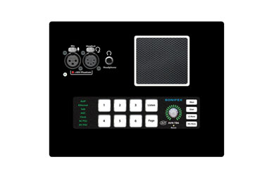 SONIFEX AVN-TB6D TALKBACK INTERCOM 6 button, AES67 AoIP, desktop