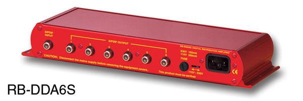 SONIFEX RB-DDA6S DISTRIBUTION AMPLIFIER Audio, SPDIF digital, 1x6, 7x RCA (phono)