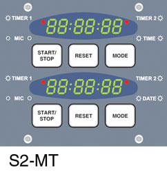 SONIFEX S2 MIXER S2-MT Timer panel