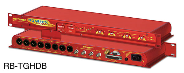 SONIFEX RB-TGHDB TONE GENERATOR Eight-channel HD, 8x analogue XLR and 8x AES BNC outputs