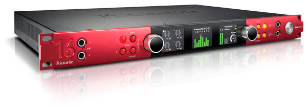 FOCUSRITE RED 16LINE AUDIO INTERFACE Rackmount, 64x64, dual Thunderbolt 3, 32x32 Dante I/O