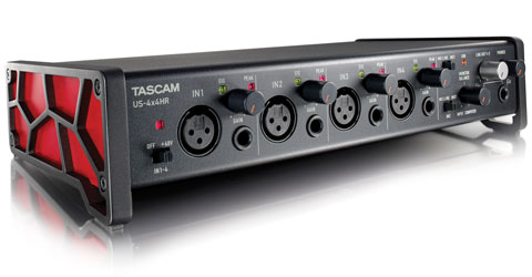 TASCAM US-4X4HR USB AUDIO INTERFACE 4-in/4-out, 192kHz/24-bit