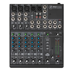 MACKIE 802VLZ4 MIXER 8-Channel, 3x mono mic/line, 2x stereo in