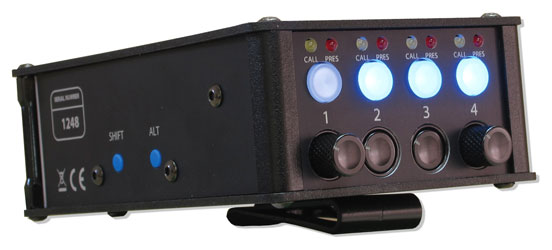 GLENSOUND BEATRICE B4+ AUDIO INTERCOM Beltpack, Dante Broadway, 4-channel, 5-pin FXLR connector