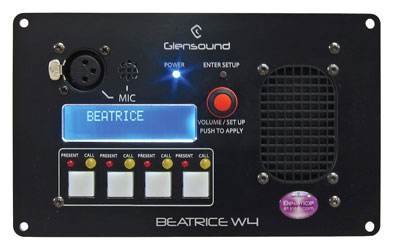 GLENSOUND BEATRICE W4 AUDIO INTERCOM Desk/wallmount, Dante, 4-channel