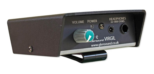 GLENSOUND VIRGIL BC HEADPHONE AMPLIFIER Belt pack, Dante audio input, 6.35/3.5mm jack outputsm